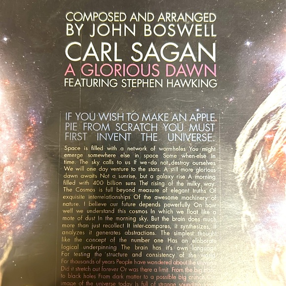 Carl Sagan - A Glorious Dawn 7” - Picture 5 of 5